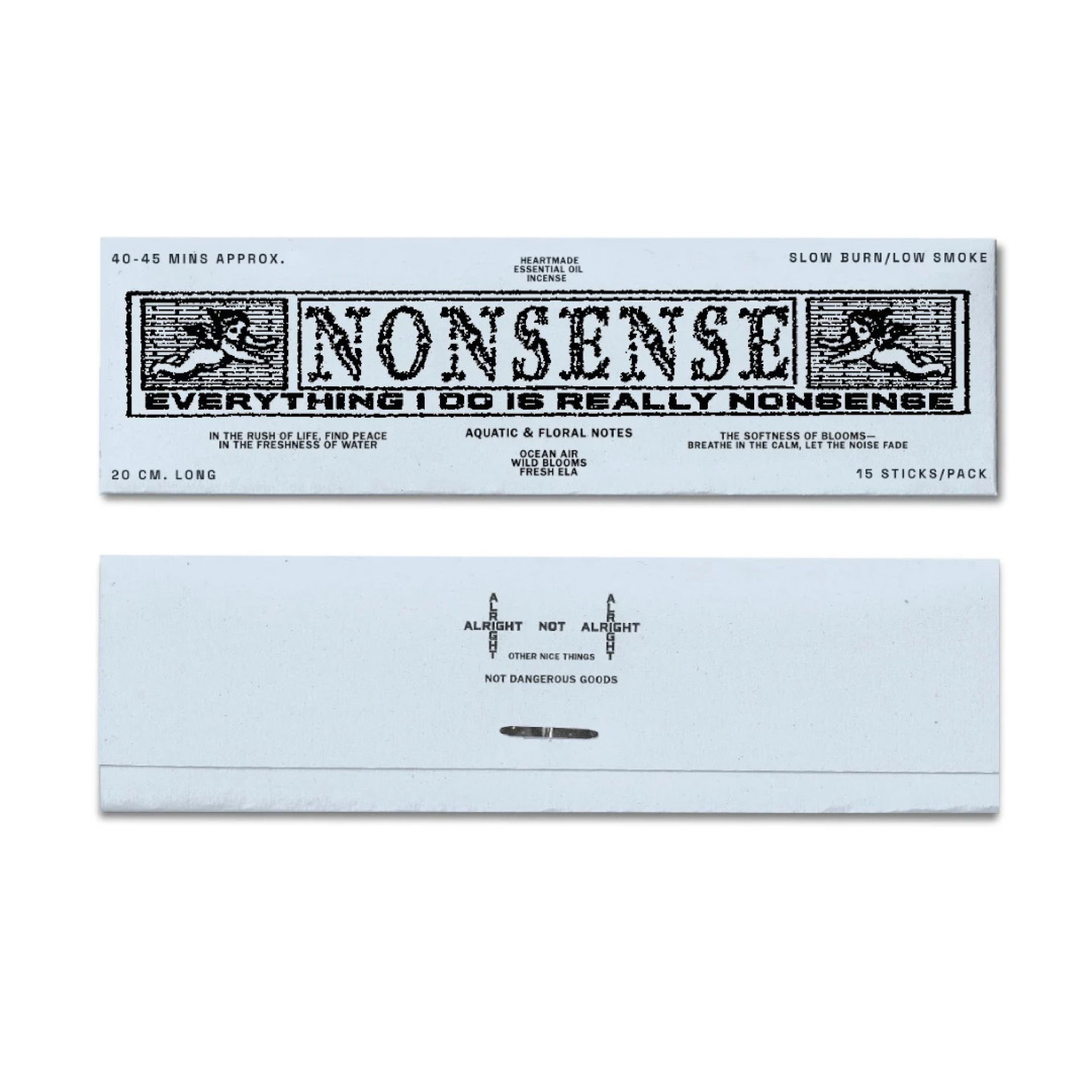 ALRIGHTNOTALRIGHT INCENSE STICK - NONSENSE