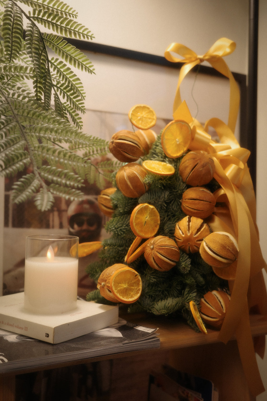 Orange Couture Christmas Tree