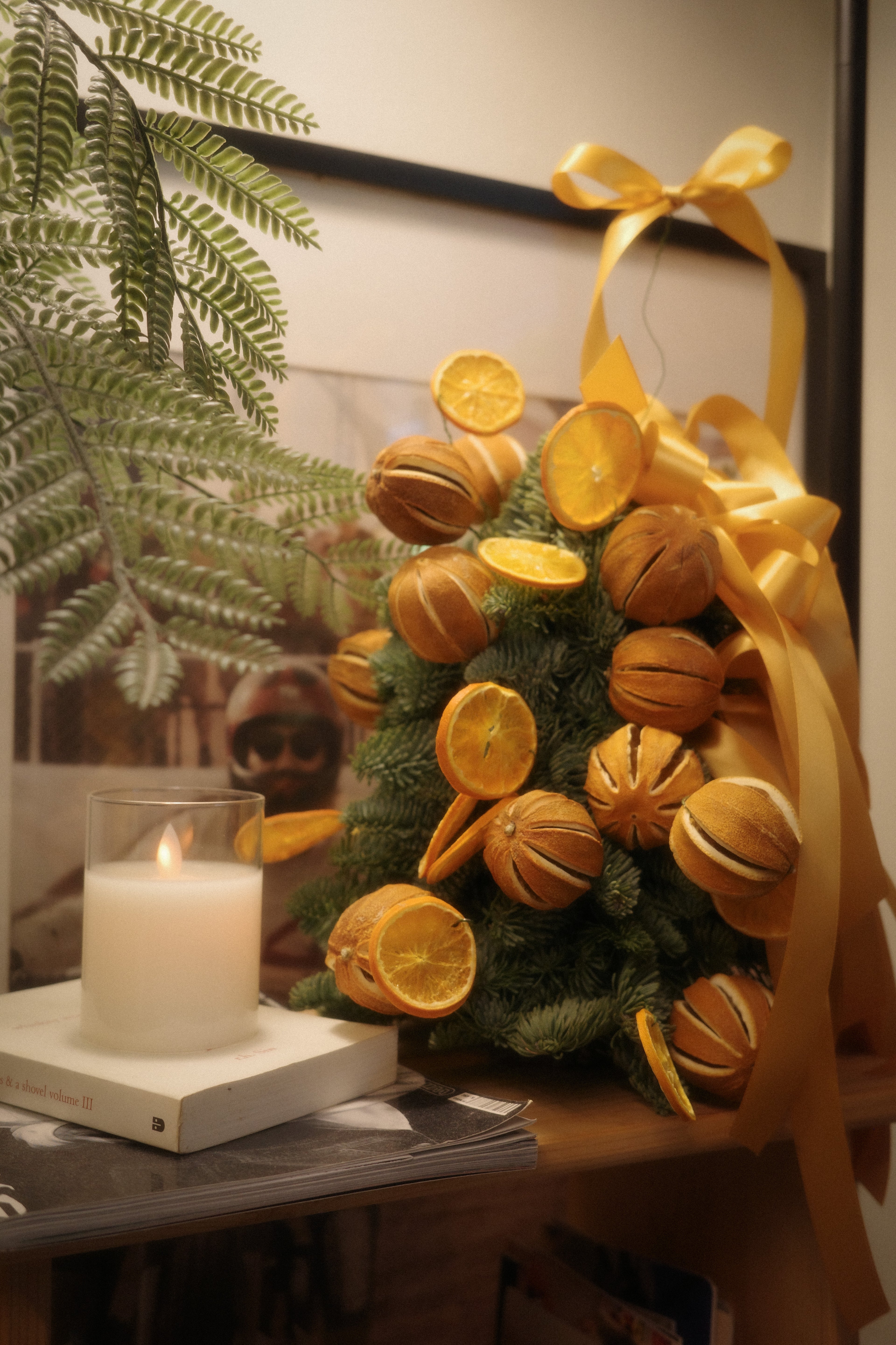 Orange Couture Christmas Tree