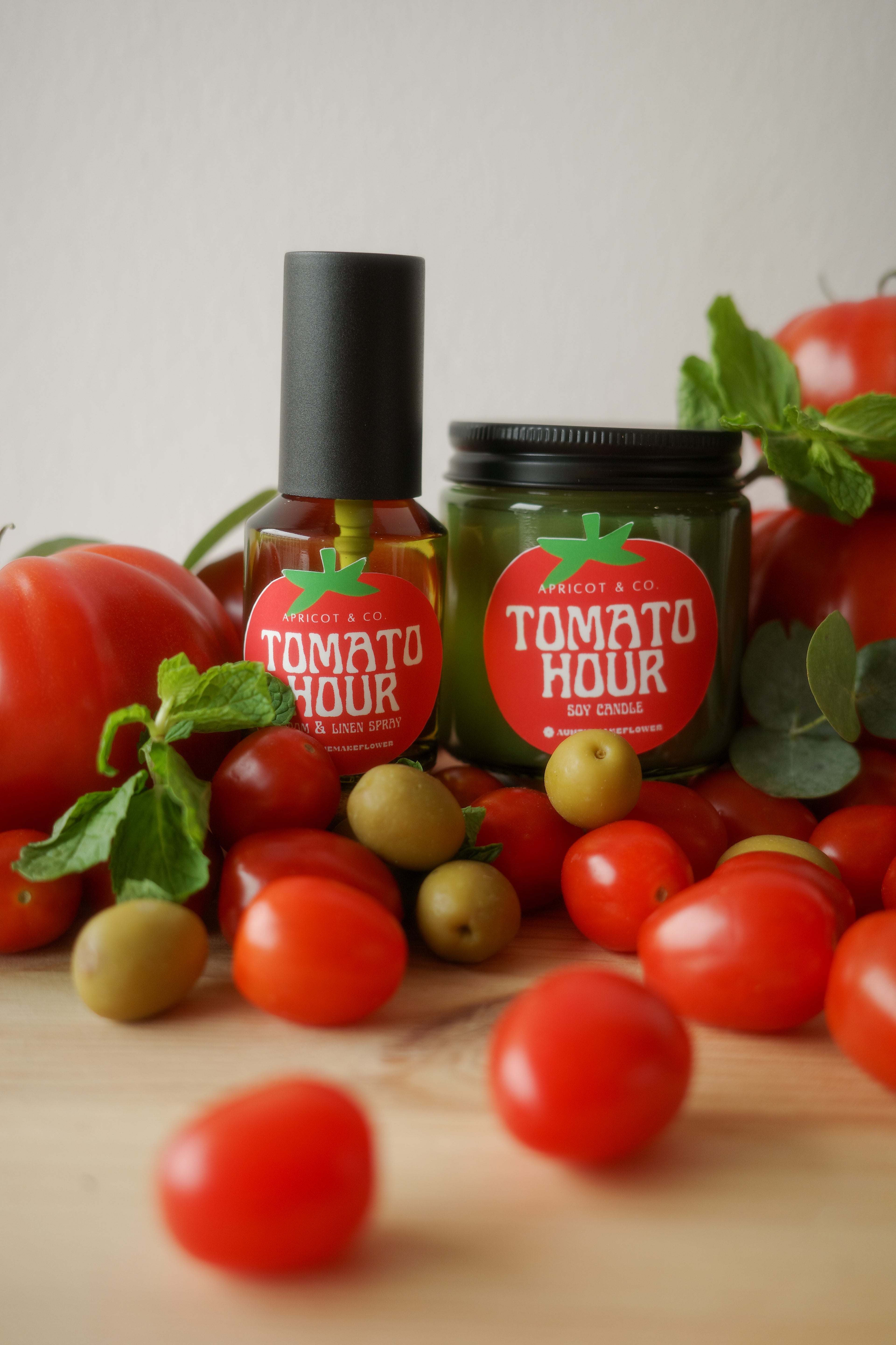 Tomato Hour Candle & Room Spray (Apricot & Co. x Auntiemakeflower)